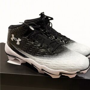 Under Armour Black and White Sports Sneakers